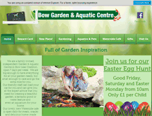 Tablet Screenshot of bowgardencentre.co.uk